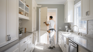 Affordable cabinet painting